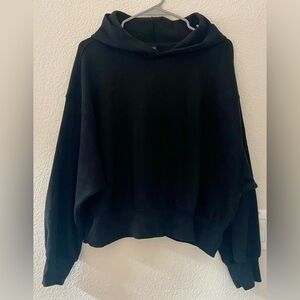 Old Navy So Comfy Black Cropped Hoodie